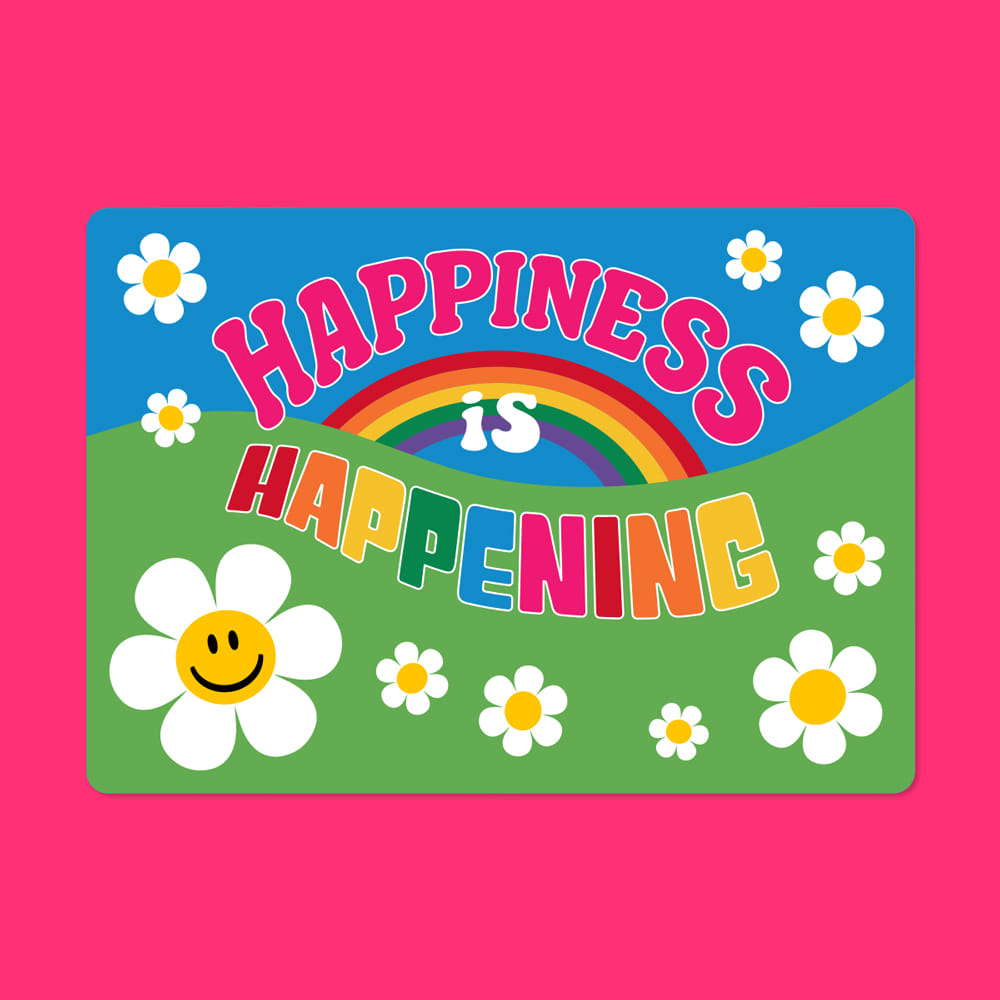 렌티큘러 카드(S) - Happiness