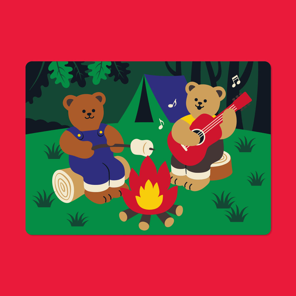 렌티큘러 카드(S) - Camping