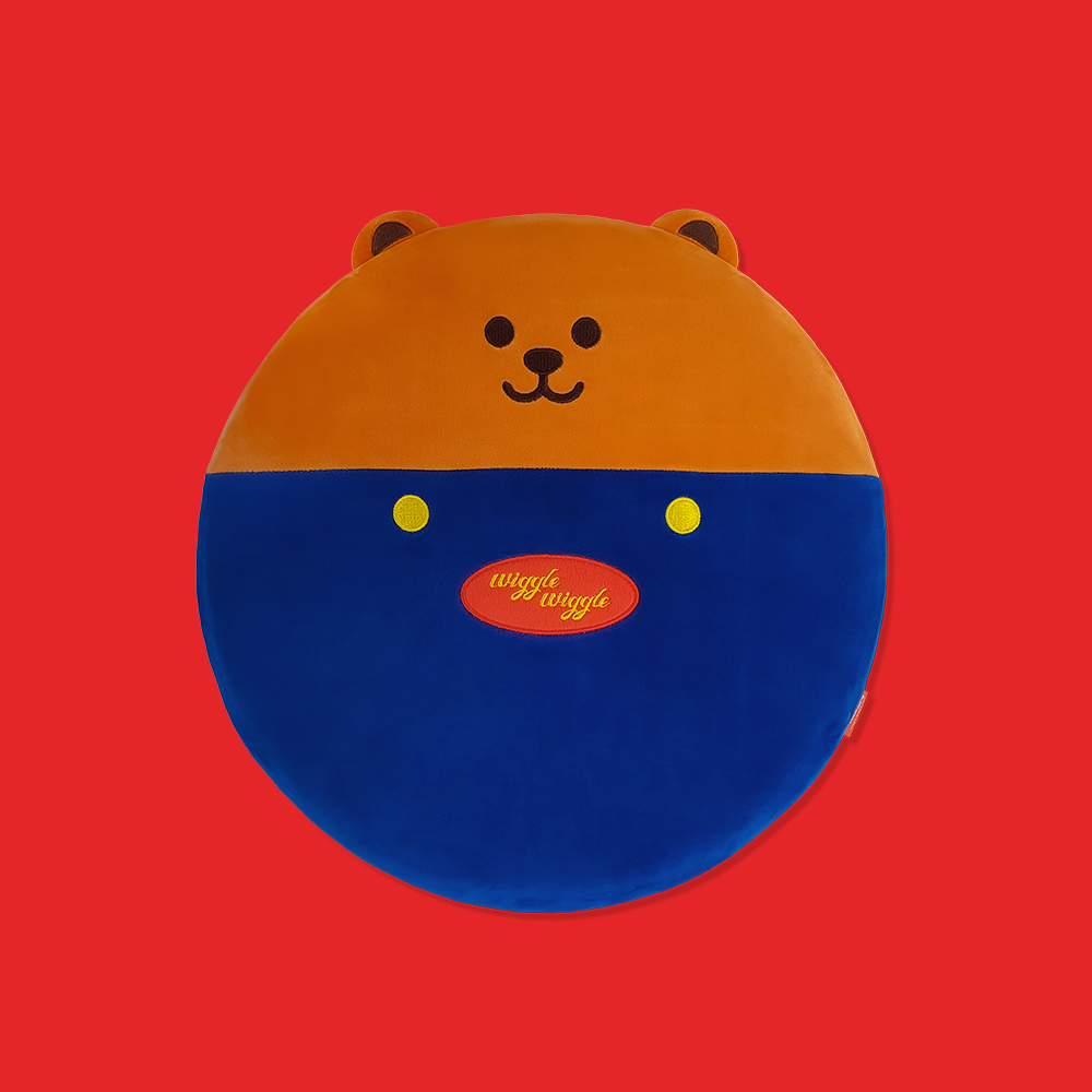 원형방석 - Wiggle Bear